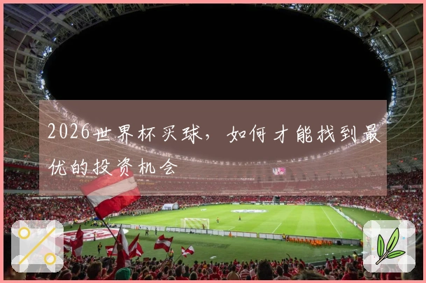 2026世界杯买球，如何才能找到最优的投资机会